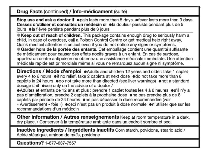 Kirkland Signature Acetaminophen 500mg, 500 caplets