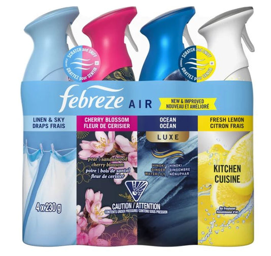 Febreze Air Refresher, Variety Pack 4-Count