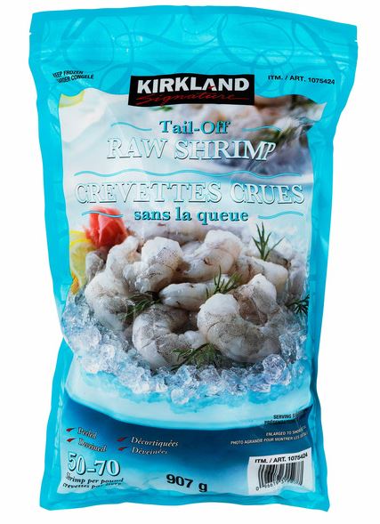 [Frozen Food] Krikland Signature Frozen Tail-Off Shrimp 907g