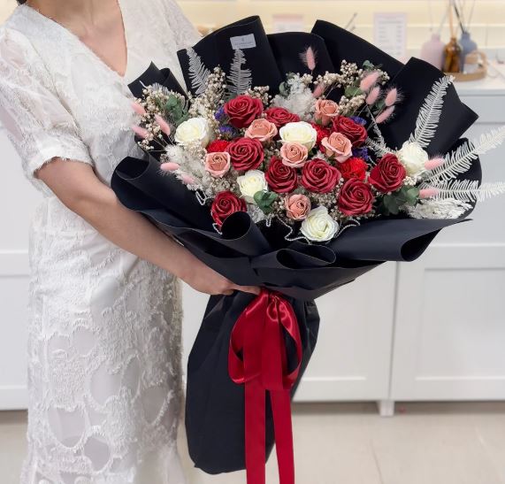 Giant 24 Soap Roses Bouquet - 3Colors(Pre-Order)