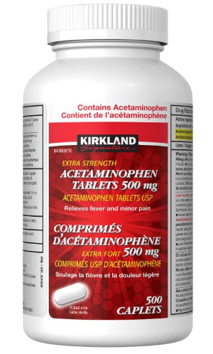 Kirkland Signature Acetaminophen 500mg, 500 caplets