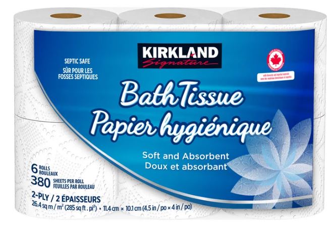 Kirkland Signature 2-ply Bath Tissue, 30pack