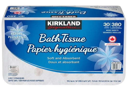 Kirkland Signature 2-ply Bath Tissue, 30pack