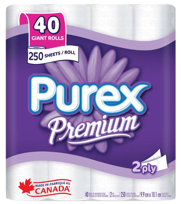 Purex Premium Soft&Thick Toiler Paper, 40Pack