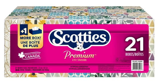 Scotties Premium Facial Tissue, 21Pack
